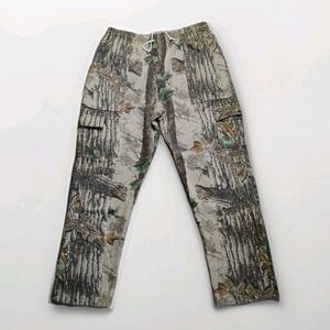 Jerzees Outdoors XL Camo Cargo Pants Mens Realtree Hunting Casual Lounge